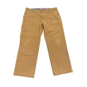 Coleman Men's Fleece Lined Utility Work Pants Khaki Size 40x30
